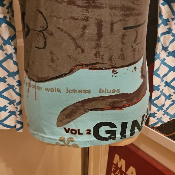 Custo Barcelona Blue Graphic Long Sleeve Tee - Picture 3 of 5